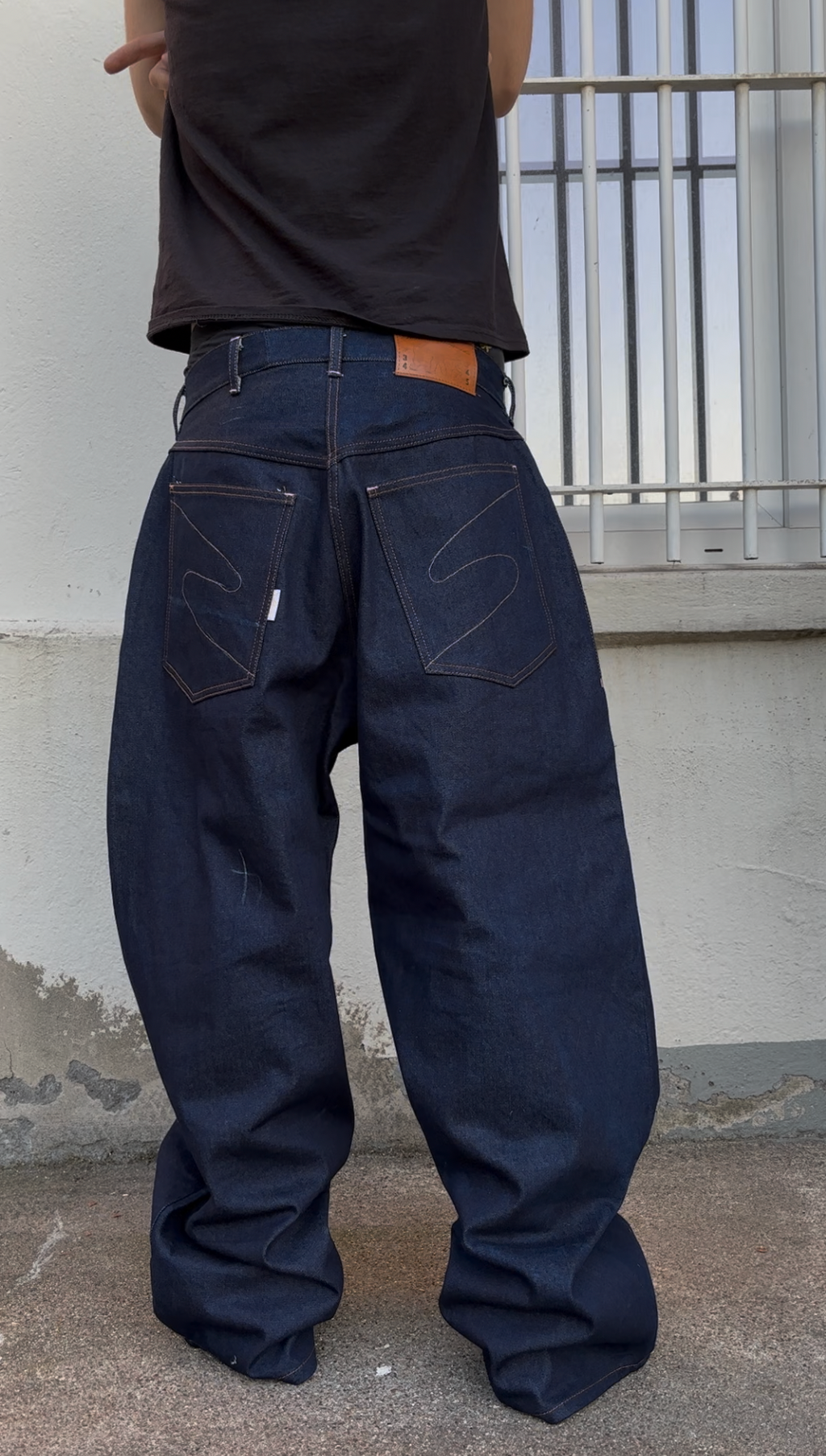 Indigo Pink Tack Ultra-Baggy